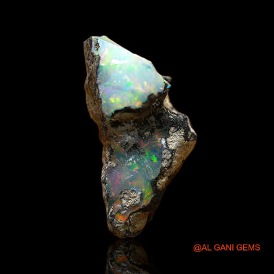 Natural Untreated Fire Opal Loose Gemstone Fancy Rough From Ethiopia 6.00 Cts 21x9x10 mm E-182