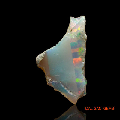 Natural Fire Opal Gemstone 2.00 Cts Loose Fancy Rough From Ethiopia 22x12x2 mm E-183