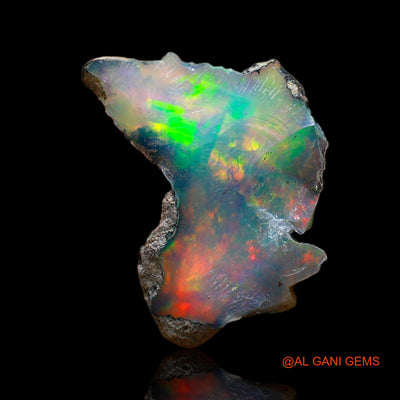 3.00 Cts Unheated Ethiopian Fire Opal Loose Gemstone Fancy Rough Natural 18x13x6 mm E-184
