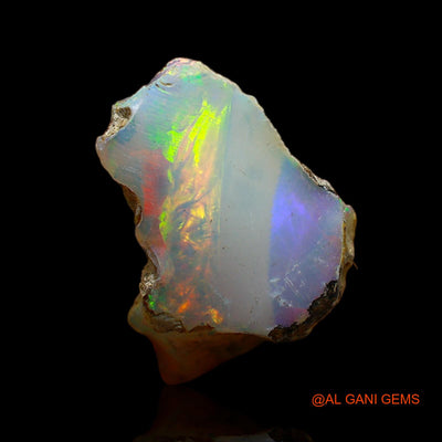 Natural Fire Opal Gemstone 6.00 Cts Loose Fancy Rough From Ethiopia 19x12x9 mm E-185