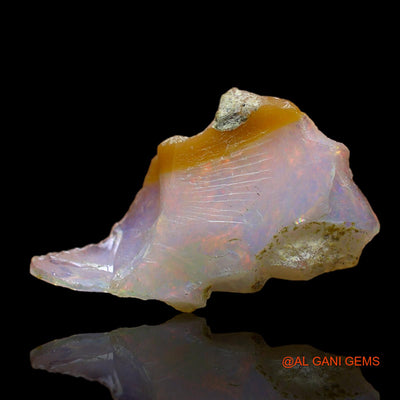 4.00 Cts Unheated Ethiopian Fire Opal Loose Gemstone Fancy Rough Natural 22x13x5 mm E-186