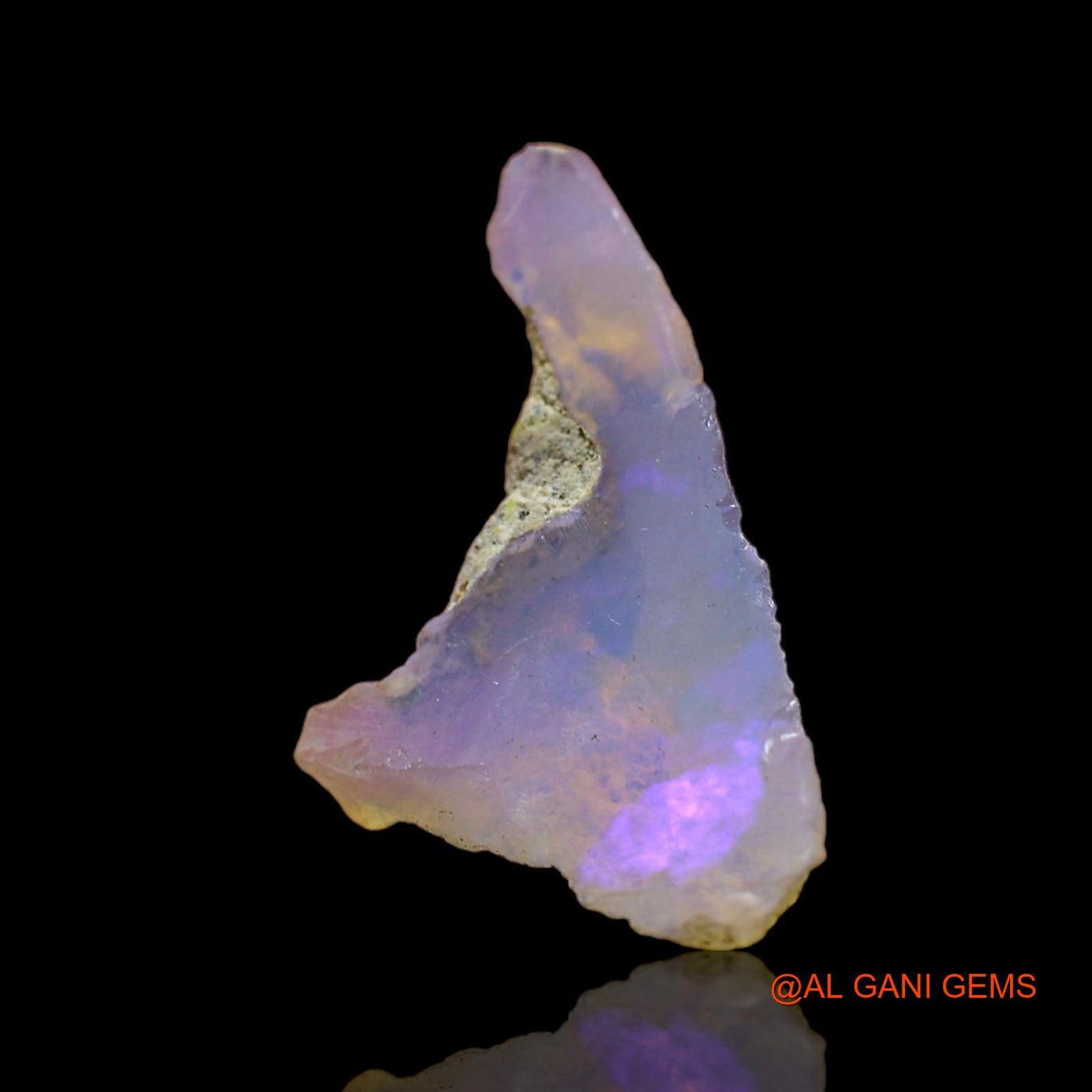 Natural Untreated Fire Opal Loose Gemstone Fancy Rough From Ethiopia 3.00 Cts 21x12x7 mm E-187