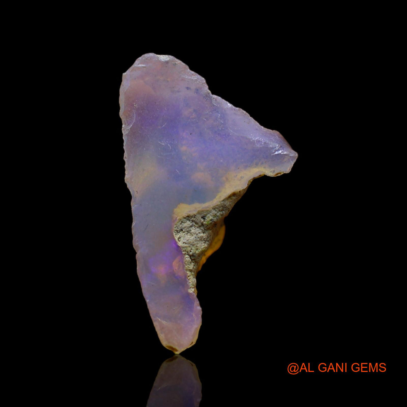 Natural Untreated Fire Opal Loose Gemstone Fancy Rough From Ethiopia 3.00 Cts 21x12x7 mm E-187