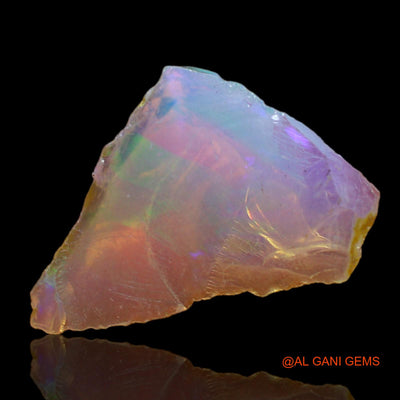 Natural Fire Opal Gemstone 3.00 Cts Loose Fancy Rough From Ethiopia 19x13x5 mm E-188