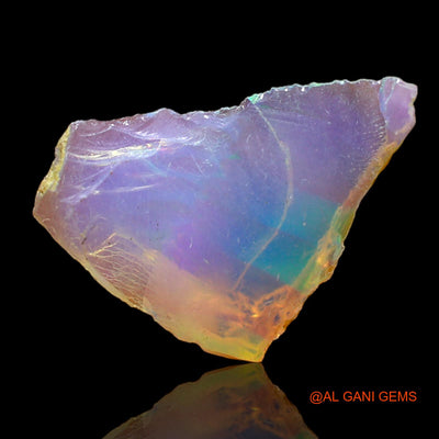 Natural Fire Opal Gemstone 3.00 Cts Loose Fancy Rough From Ethiopia 19x13x5 mm E-188