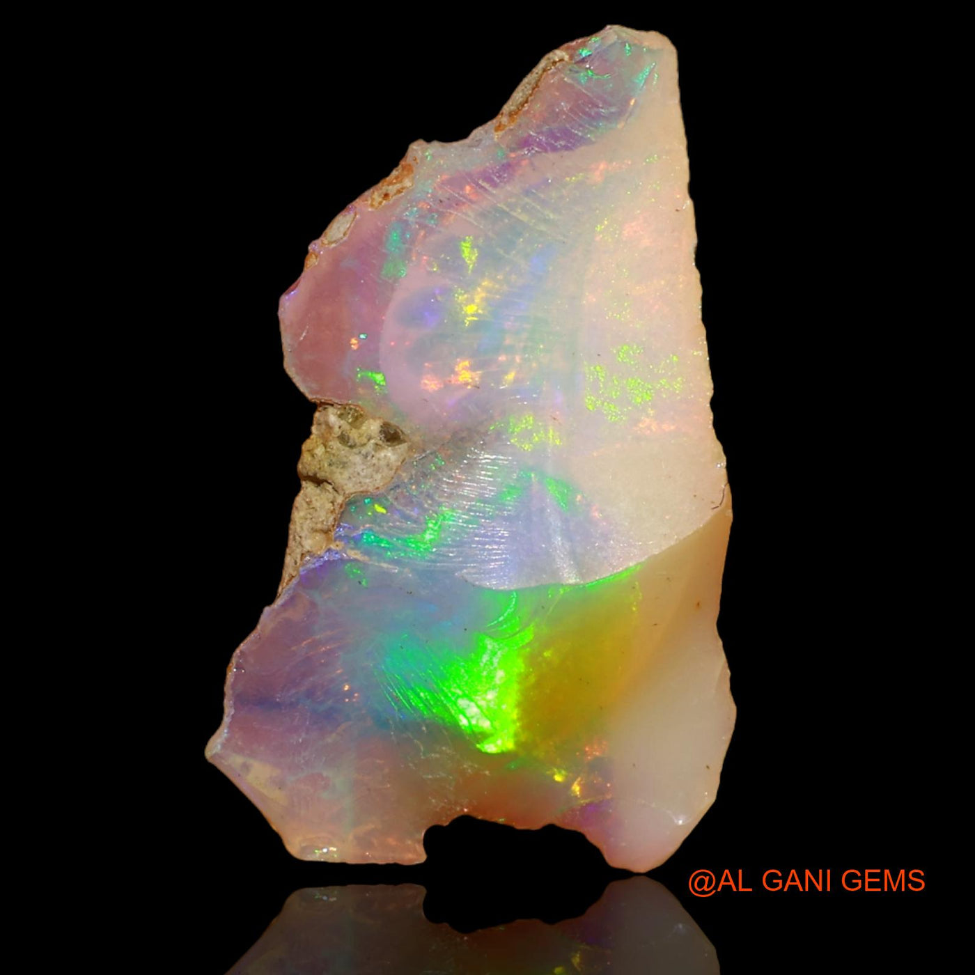 3.00 Cts Natural Ethiopian Fire Opal Loose Gemstone Fancy Rough 23x13x4 mm E-18