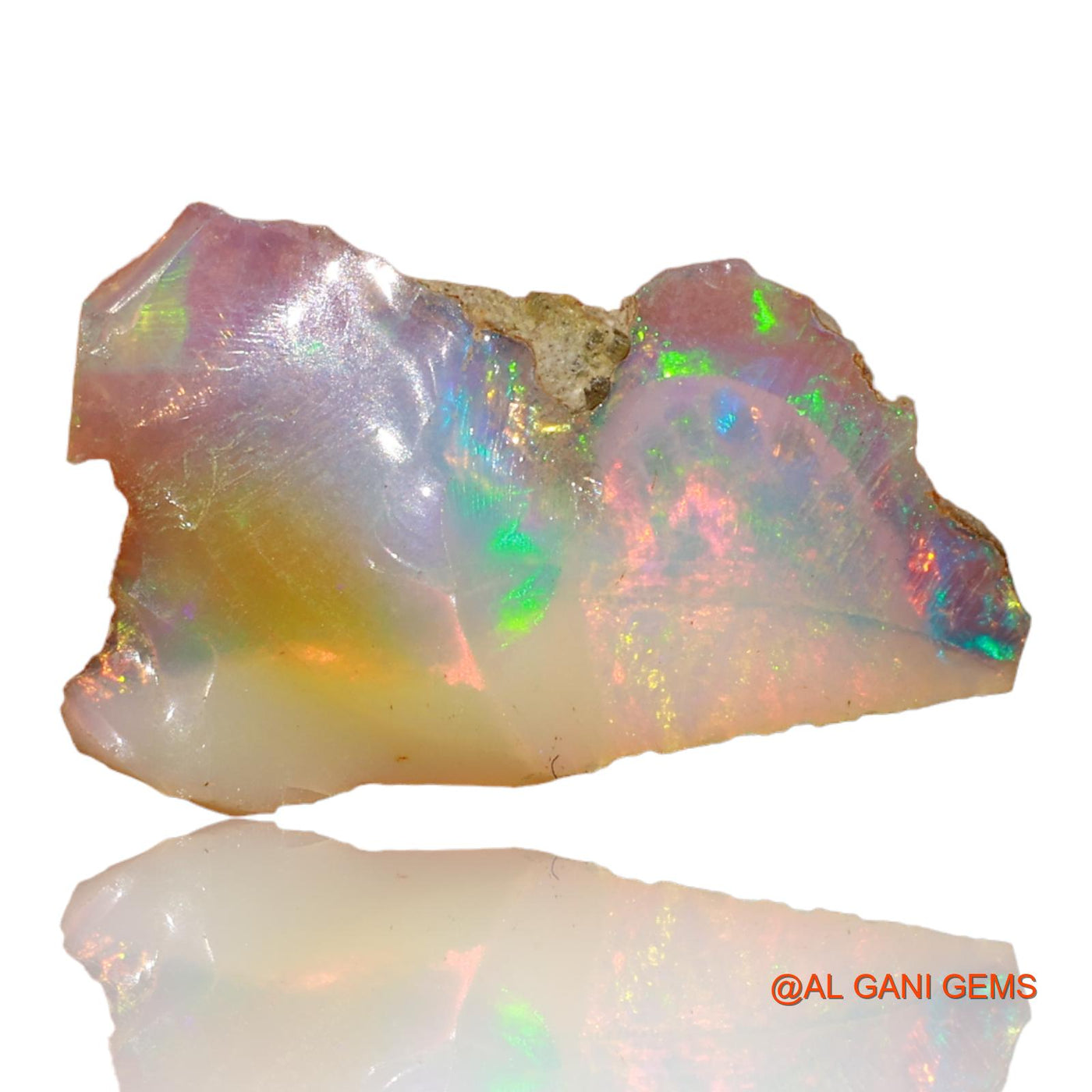 3.00 Cts Natural Ethiopian Fire Opal Loose Gemstone Fancy Rough 23x13x4 mm E-18