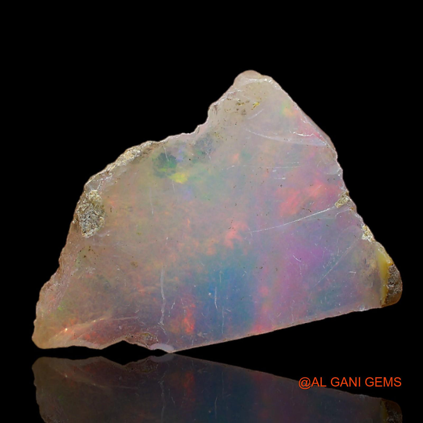 3.00 Cts Natural Ethiopian Fire Opal Loose Gemstone Fancy Rough 18x12x4 mm E-190