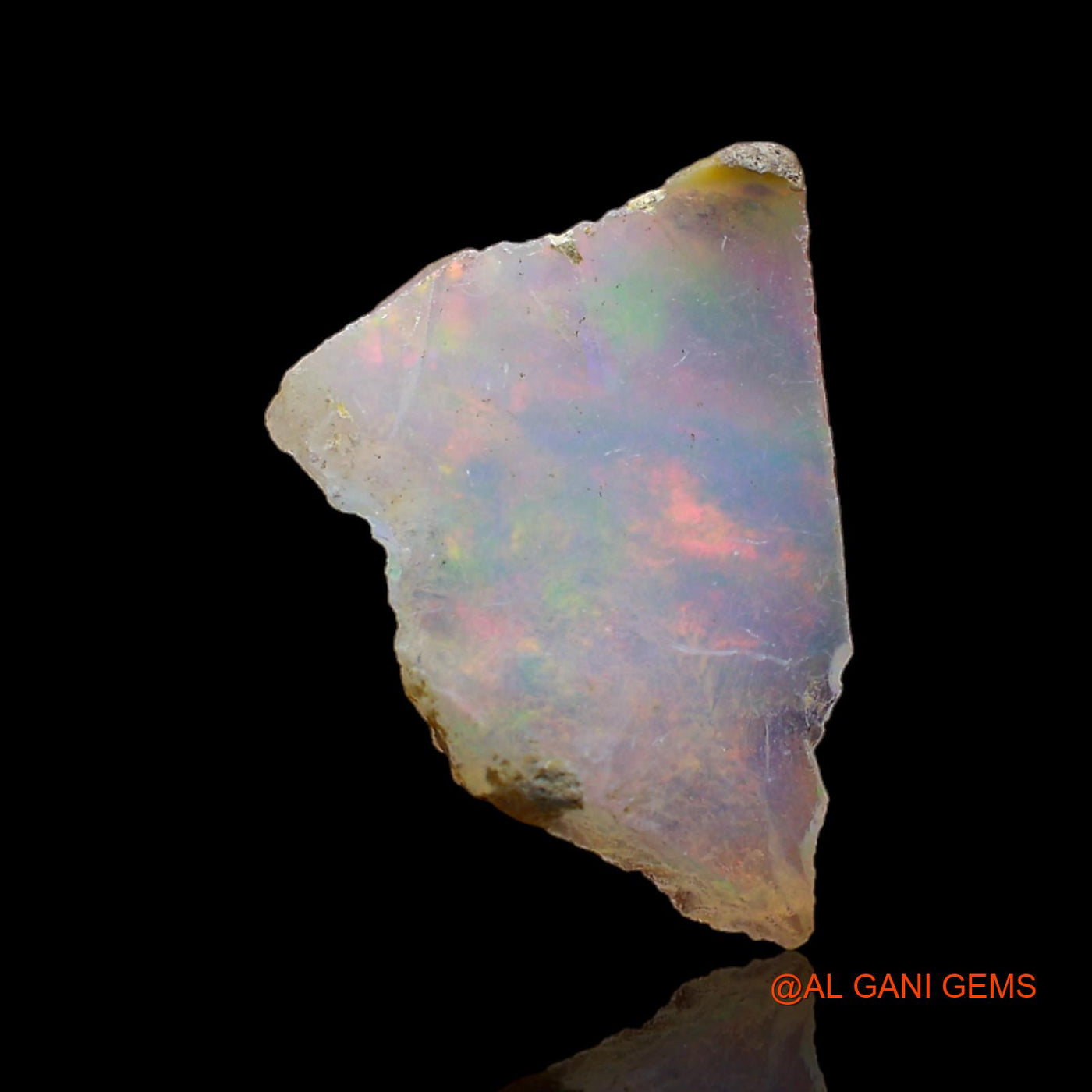 3.00 Cts Natural Ethiopian Fire Opal Loose Gemstone Fancy Rough 18x12x4 mm E-190