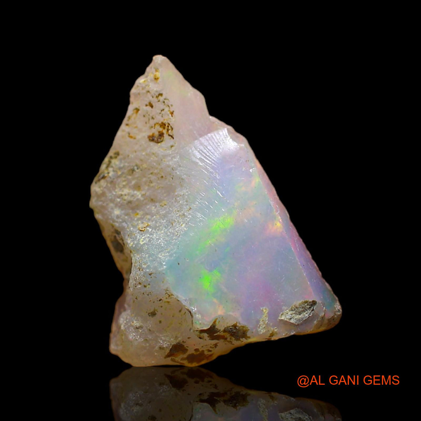 3.00 Cts Natural Ethiopian Fire Opal Loose Gemstone Fancy Rough 18x12x4 mm E-190