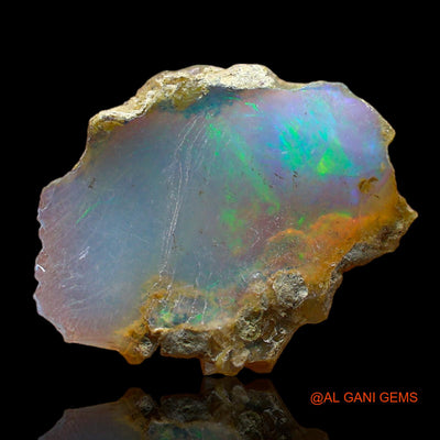 4.00 Cts Natural Ethiopian Fire Opal Loose Gemstone Fancy Rough 18x14x4 mm E-191