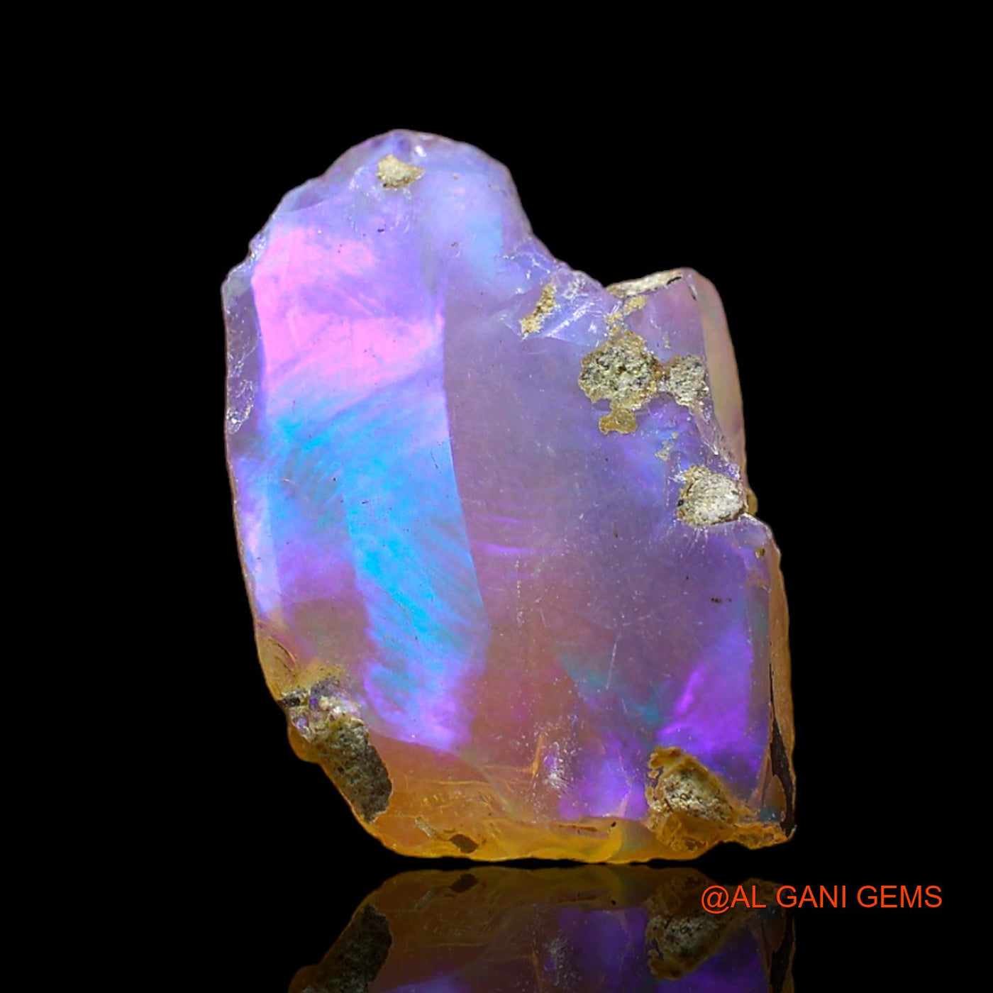 3.00 Cts Natural Ethiopian Fire Opal Loose Gemstone Fancy Rough 16x11x4 mm E-192
