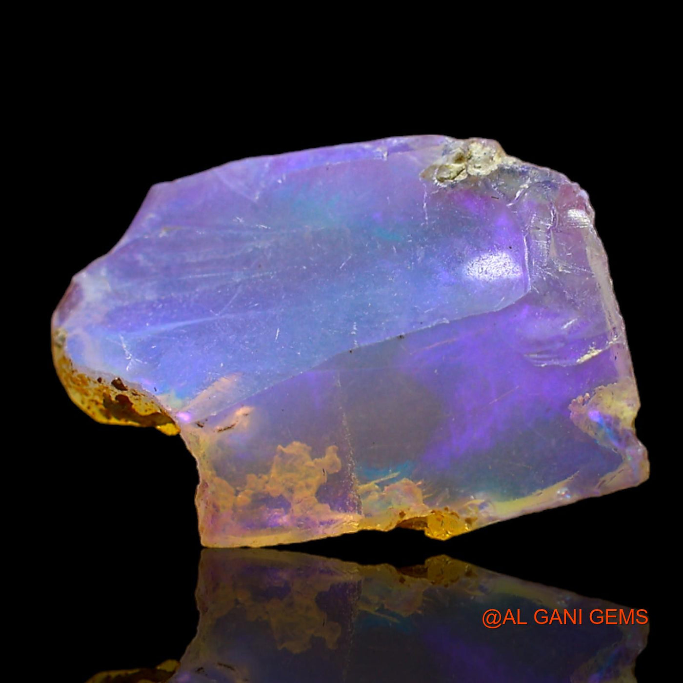3.00 Cts Natural Ethiopian Fire Opal Loose Gemstone Fancy Rough 16x11x4 mm E-192
