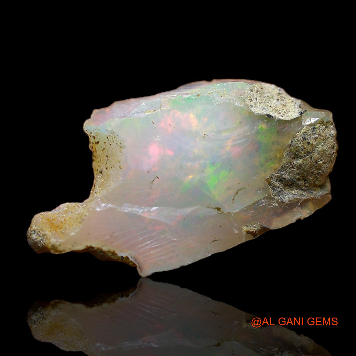 4.00 Cts Natural Ethiopian Fire Opal Fancy Rough Loose Gemstone For Jewelry 20x11x5 mm E-193