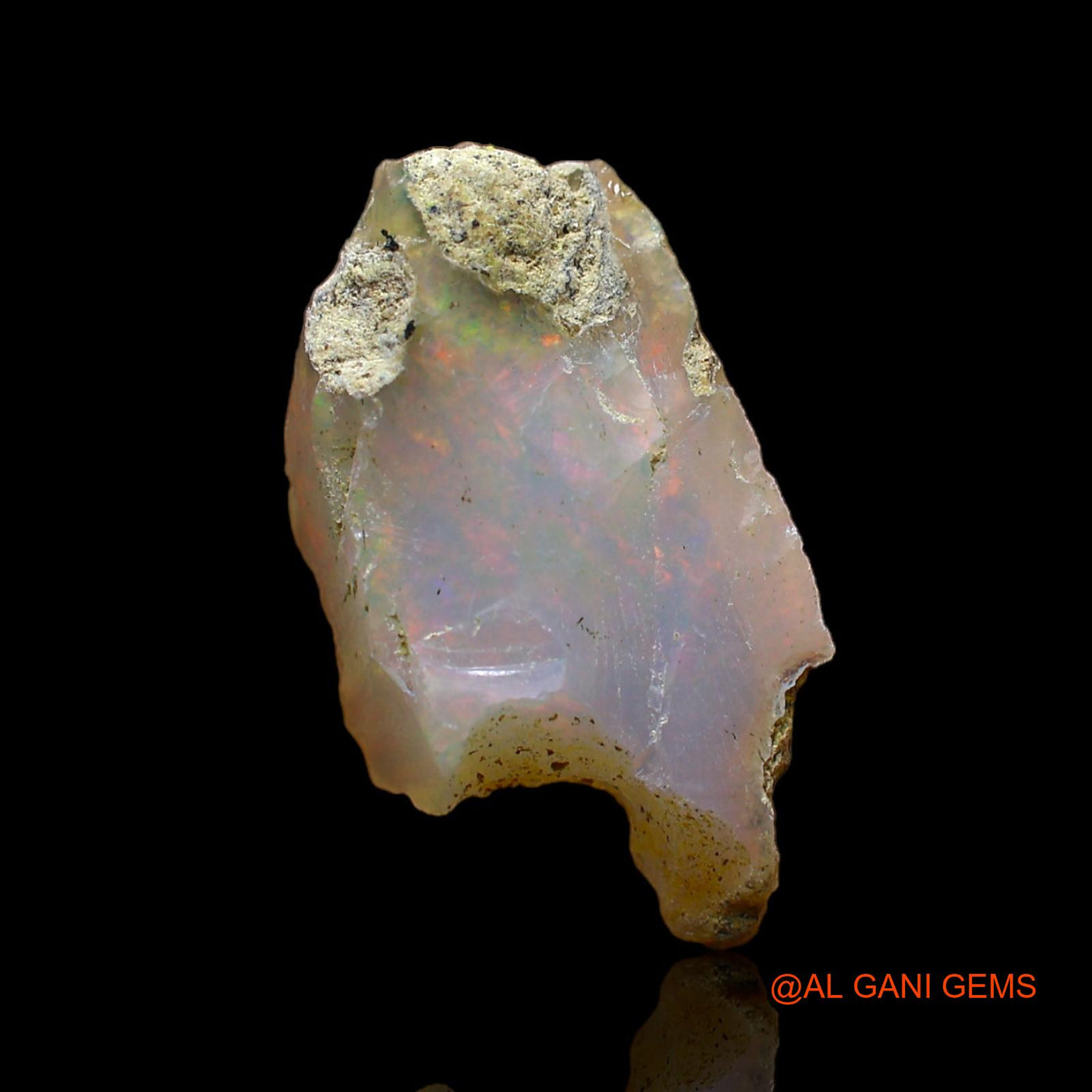 4.00 Cts Natural Ethiopian Fire Opal Fancy Rough Loose Gemstone For Jewelry 20x11x5 mm E-193
