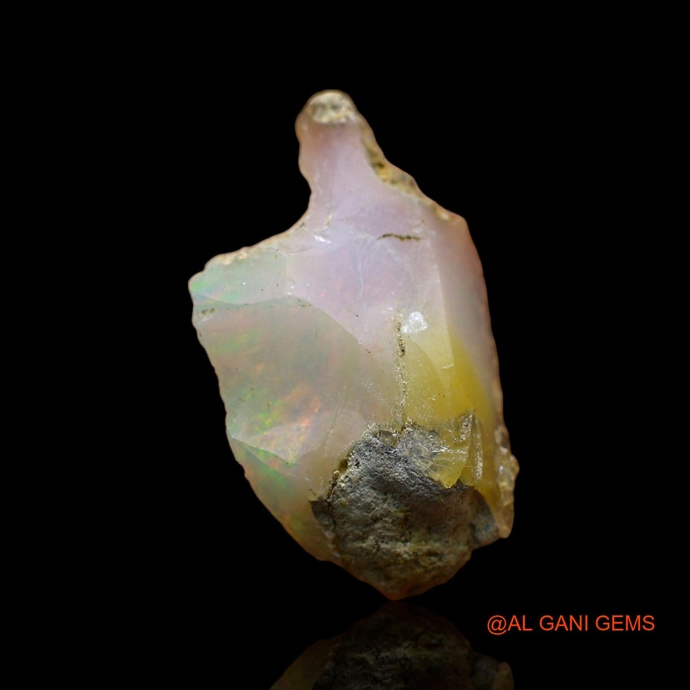 4.00 Cts Natural Ethiopian Fire Opal Fancy Rough Loose Gemstone For Jewelry 20x11x5 mm E-193