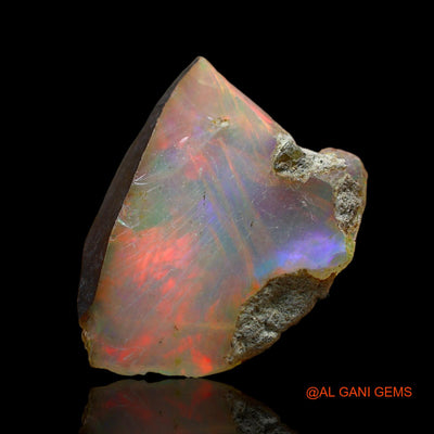 Natural Untreated Fire Opal Loose Gemstone Fancy Rough From Ethiopia 2.00 Cts 16x13x3 mm E-194