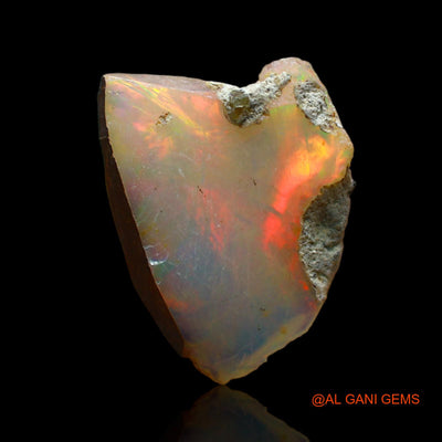 Natural Untreated Fire Opal Loose Gemstone Fancy Rough From Ethiopia 2.00 Cts 16x13x3 mm E-194