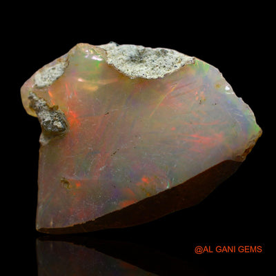 Natural Untreated Fire Opal Loose Gemstone Fancy Rough From Ethiopia 2.00 Cts 16x13x3 mm E-194