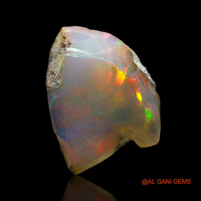 Natural Untreated Fire Opal Loose Gemstone Fancy Rough From Ethiopia 2.00 Cts 16x13x3 mm E-194