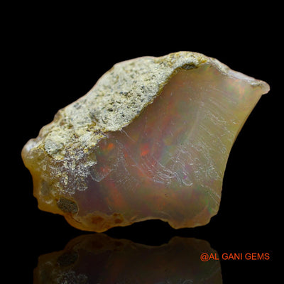 4.00 Cts Natural Ethiopian Fire Opal Loose Gemstone Fancy Rough 19x13x5 mm E-195