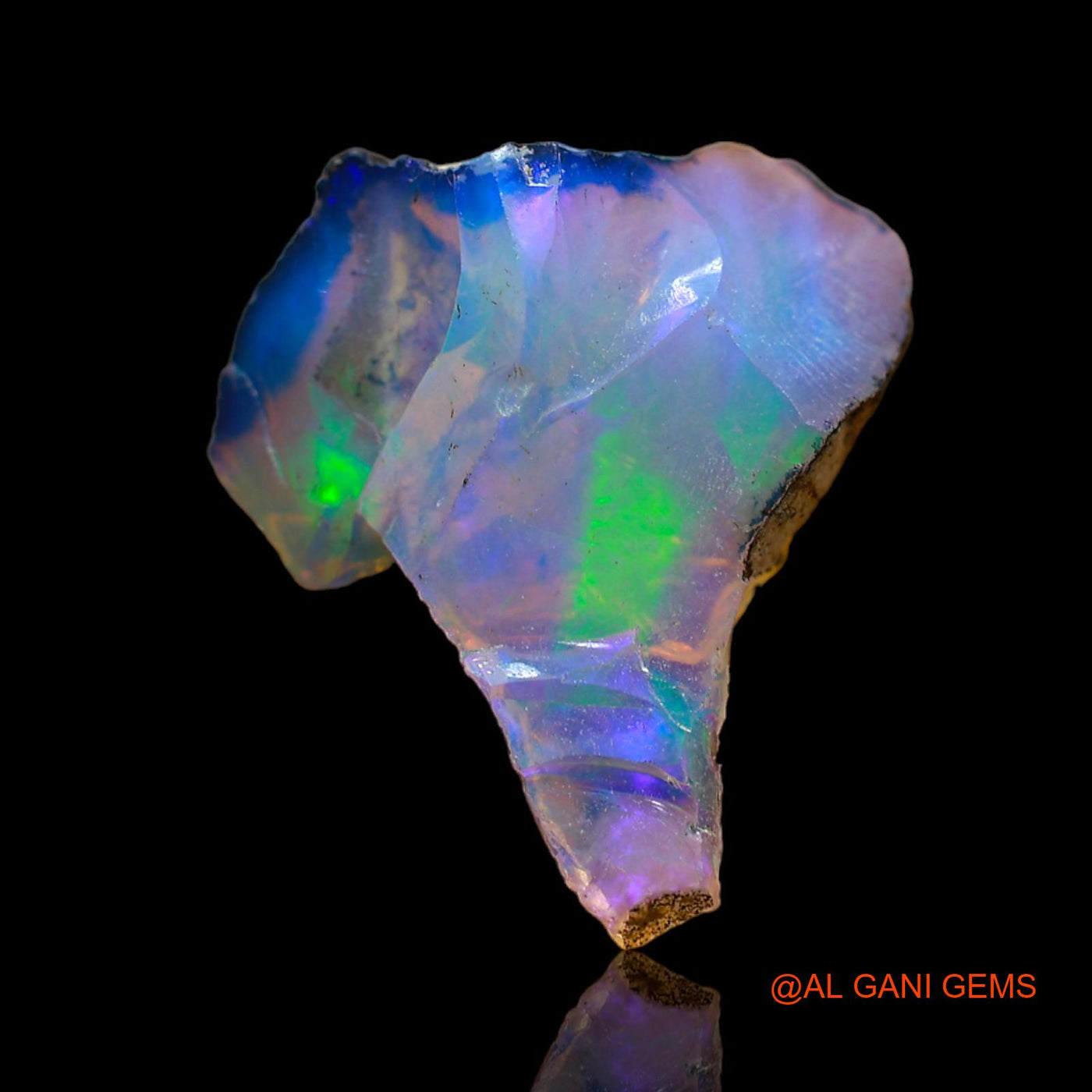 3.00 Cts Natural Ethiopian Fire Opal Loose Gemstone Fancy Rough 17x15x6 mm E-196