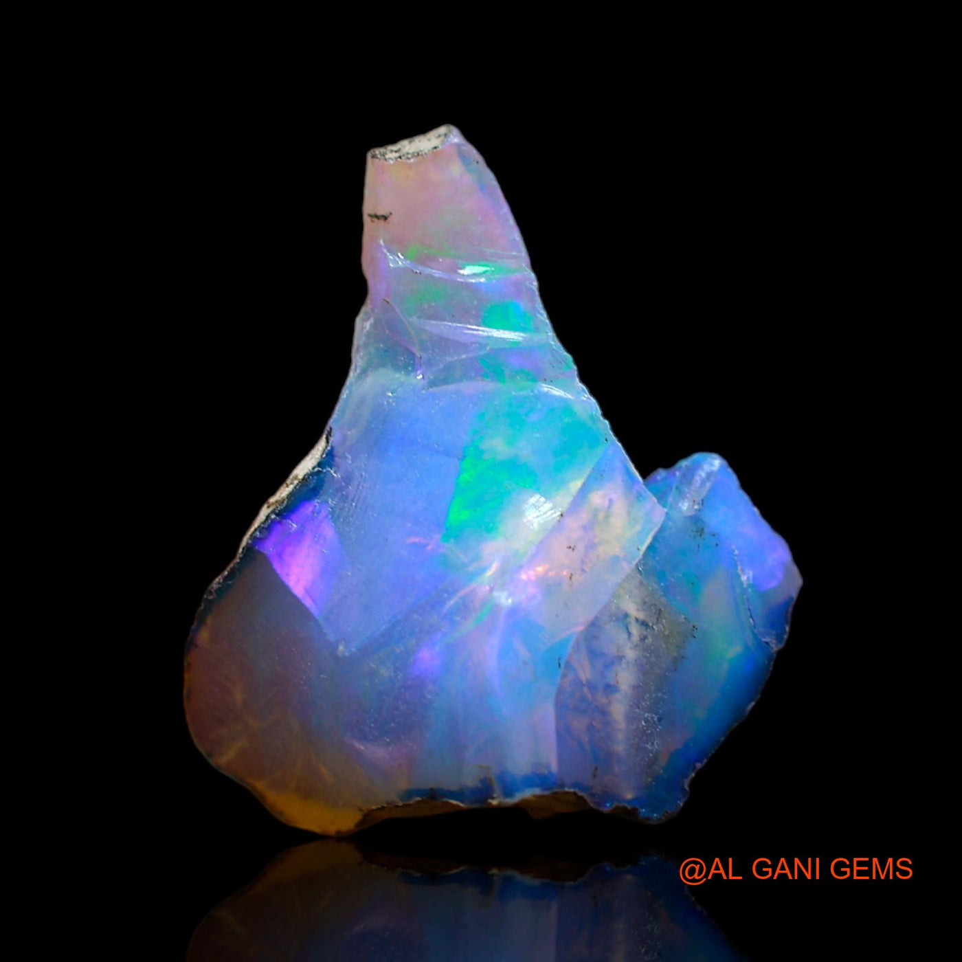 3.00 Cts Natural Ethiopian Fire Opal Loose Gemstone Fancy Rough 17x15x6 mm E-196