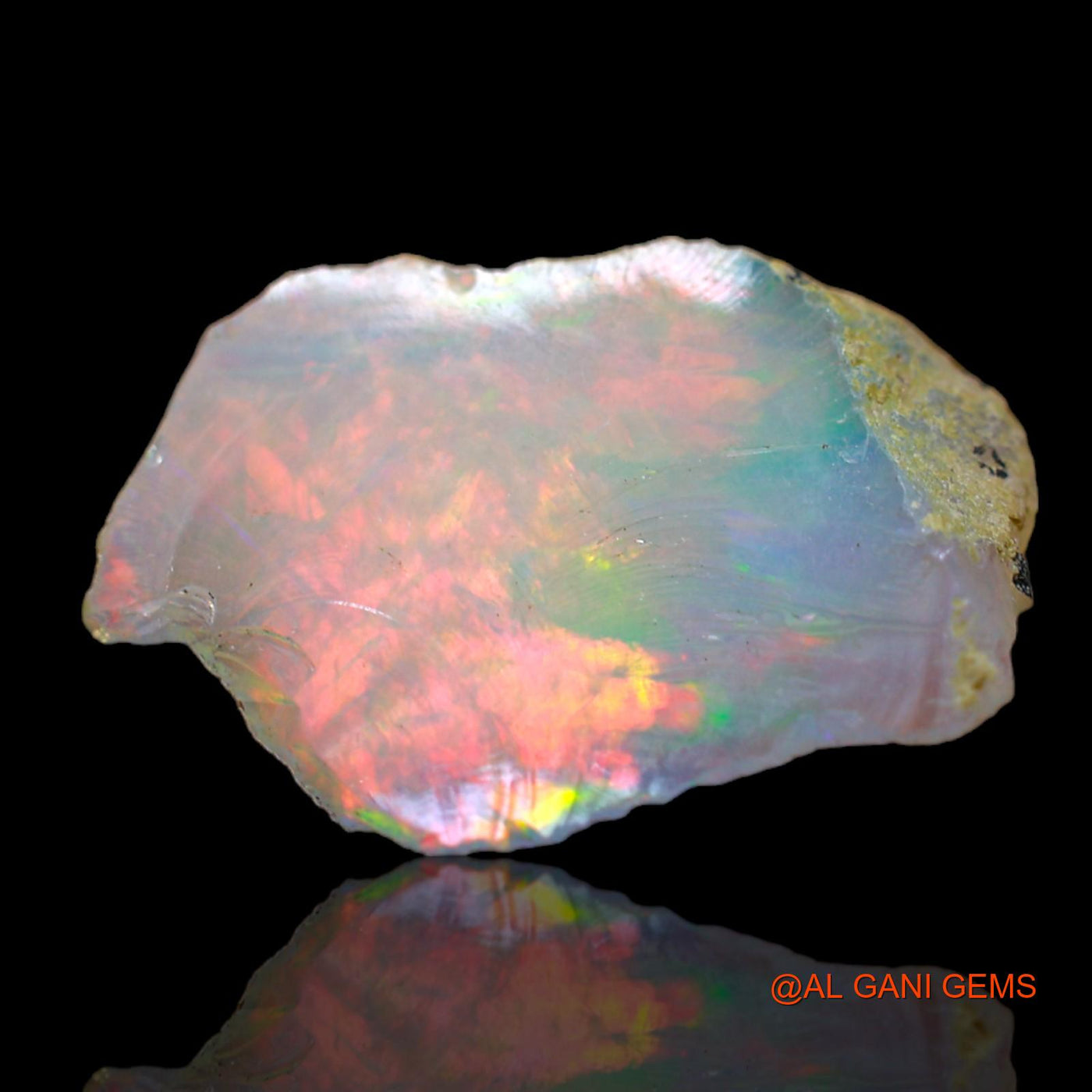 3.00 Cts Unheated Ethiopian Fire Opal Loose Gemstone Fancy Rough Natural 17x11x5 mm E-198