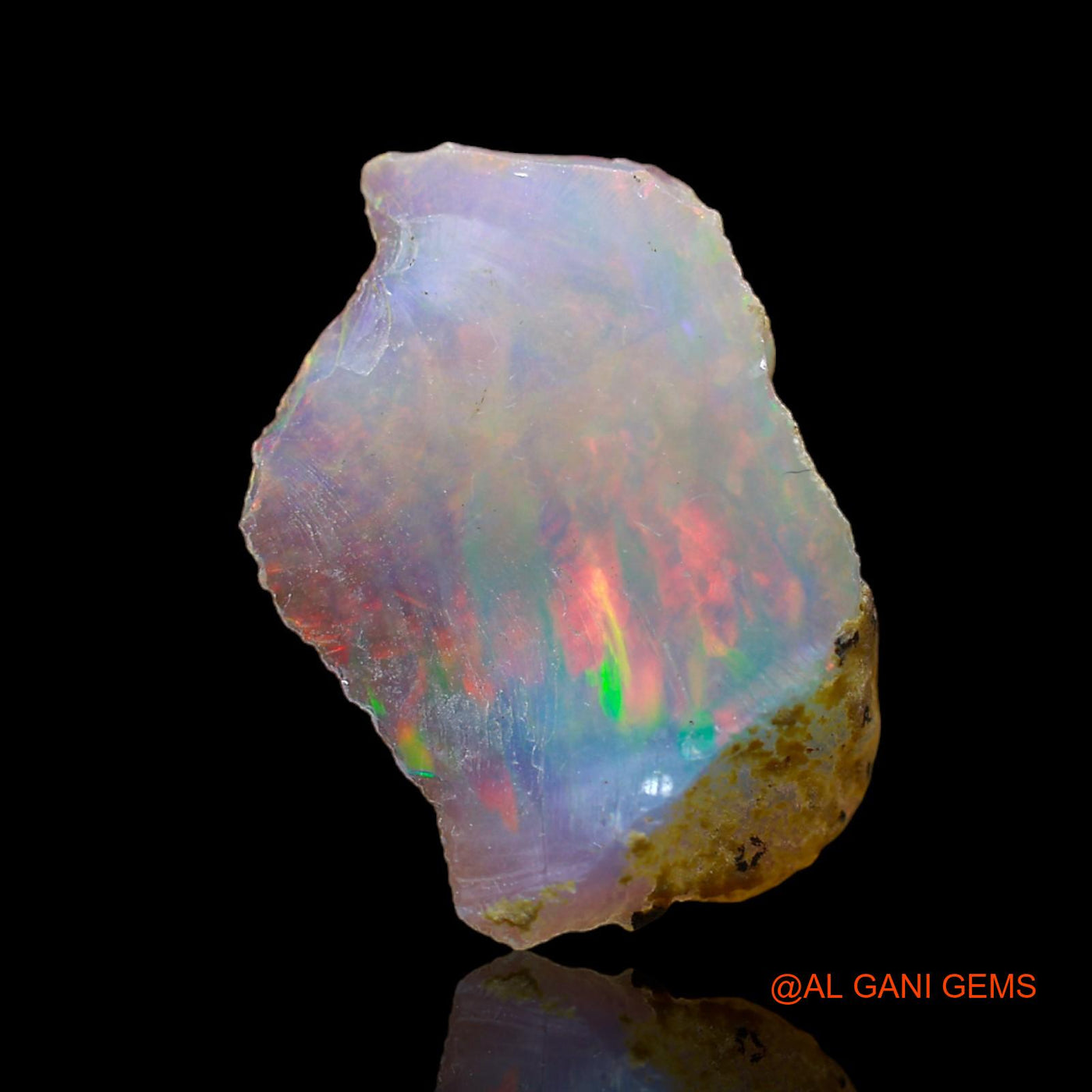 3.00 Cts Unheated Ethiopian Fire Opal Loose Gemstone Fancy Rough Natural 17x11x5 mm E-198
