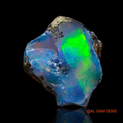 Natural Fire Opal Gemstone 5.00 Cts Loose Fancy Rough From Ethiopia 17x13x6 mm E-199