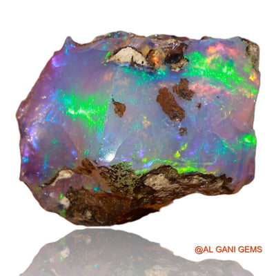 Natural Fire Opal Gemstone 5.00 Cts Loose Fancy Rough From Ethiopia 14x11x8 mm E-19