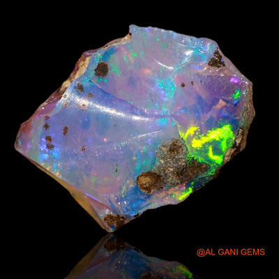 Natural Fire Opal Gemstone 5.00 Cts Loose Fancy Rough From Ethiopia 14x11x8 mm E-19