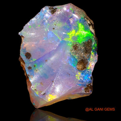 Natural Fire Opal Gemstone 5.00 Cts Loose Fancy Rough From Ethiopia 14x11x8 mm E-19