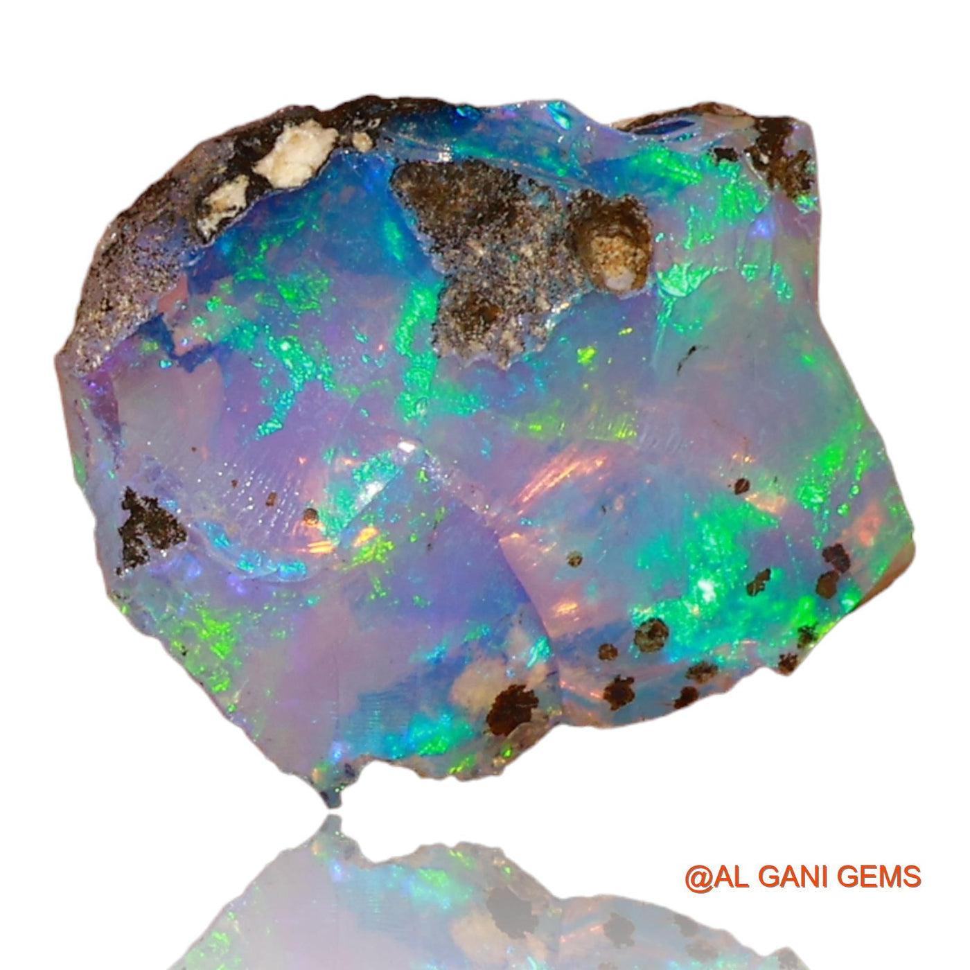 Natural Fire Opal Gemstone 5.00 Cts Loose Fancy Rough From Ethiopia 14x11x8 mm E-19