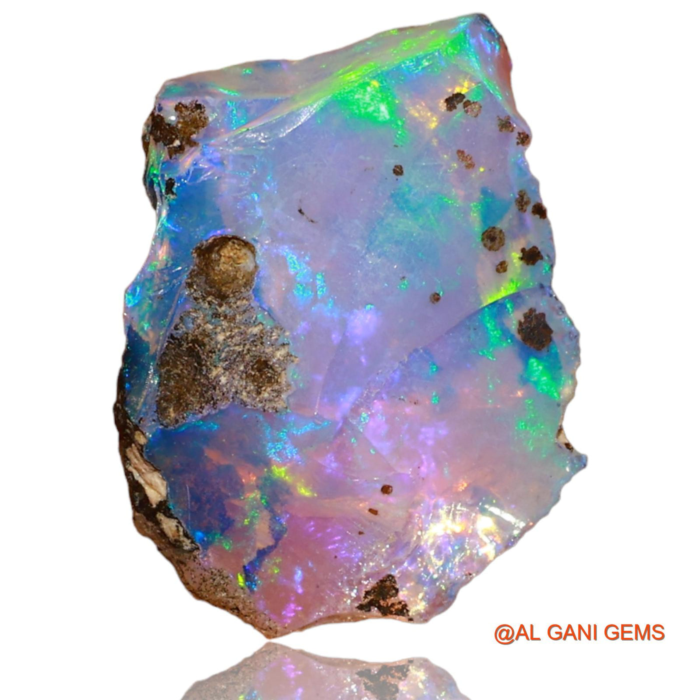 Natural Fire Opal Gemstone 5.00 Cts Loose Fancy Rough From Ethiopia 14x11x8 mm E-19