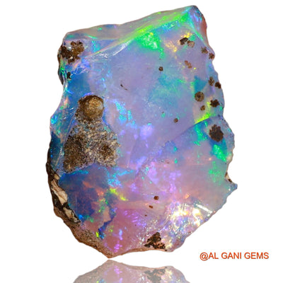 Natural Fire Opal Gemstone 5.00 Cts Loose Fancy Rough From Ethiopia 14x11x8 mm E-19