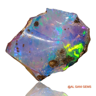 Natural Fire Opal Gemstone 5.00 Cts Loose Fancy Rough From Ethiopia 14x11x8 mm E-19