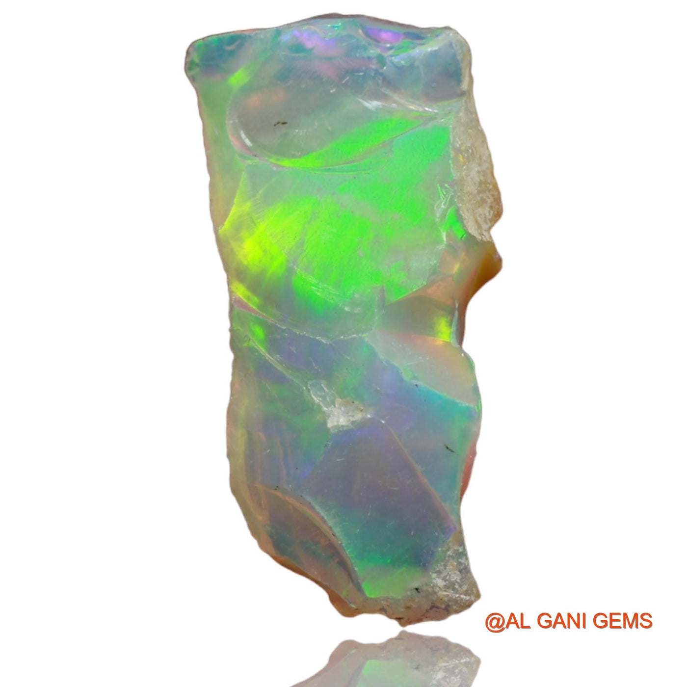 3.00 Cts Unheated Ethiopian Fire Opal Loose Gemstone Fancy Rough Natural 21x11x3 mm E-1