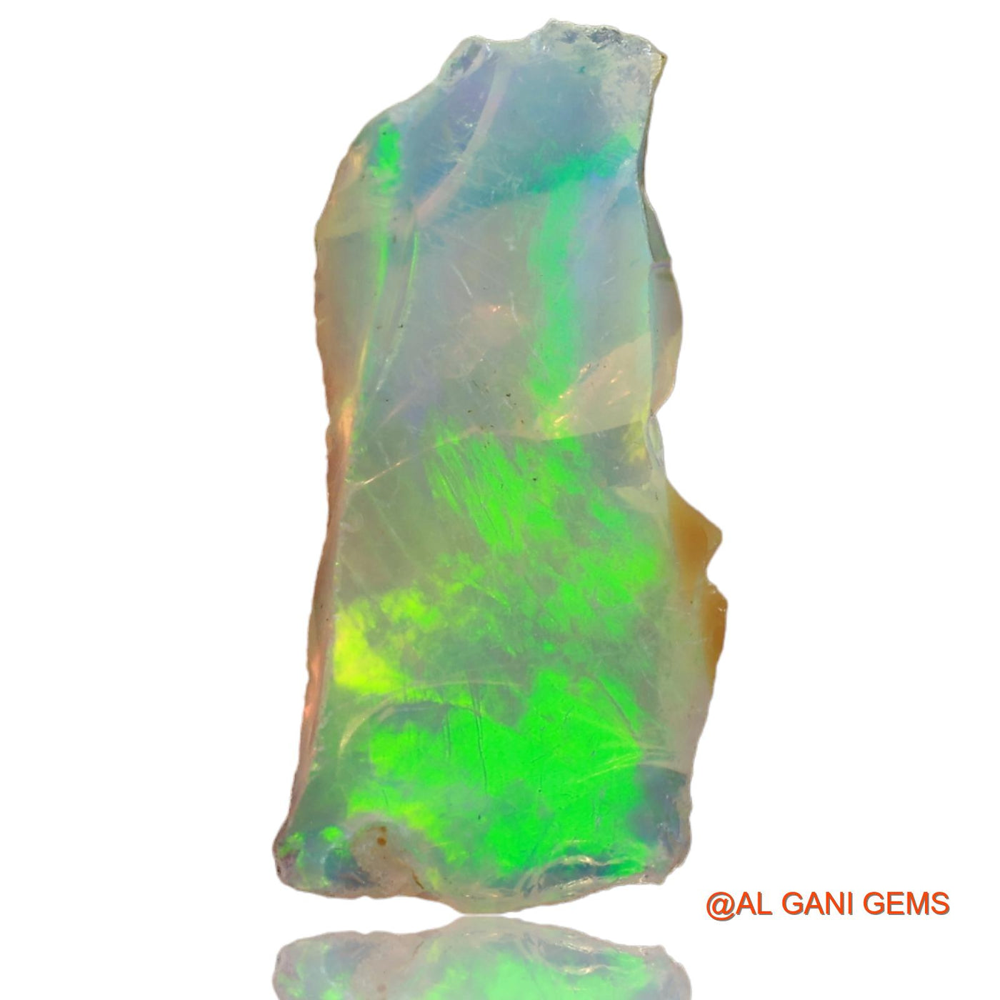 3.00 Cts Unheated Ethiopian Fire Opal Loose Gemstone Fancy Rough Natural 21x11x3 mm E-1