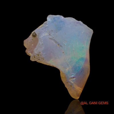 5.00 Cts Natural Ethiopian Fire Opal Loose Gemstone Fancy Rough 17x13x9 mm E-200