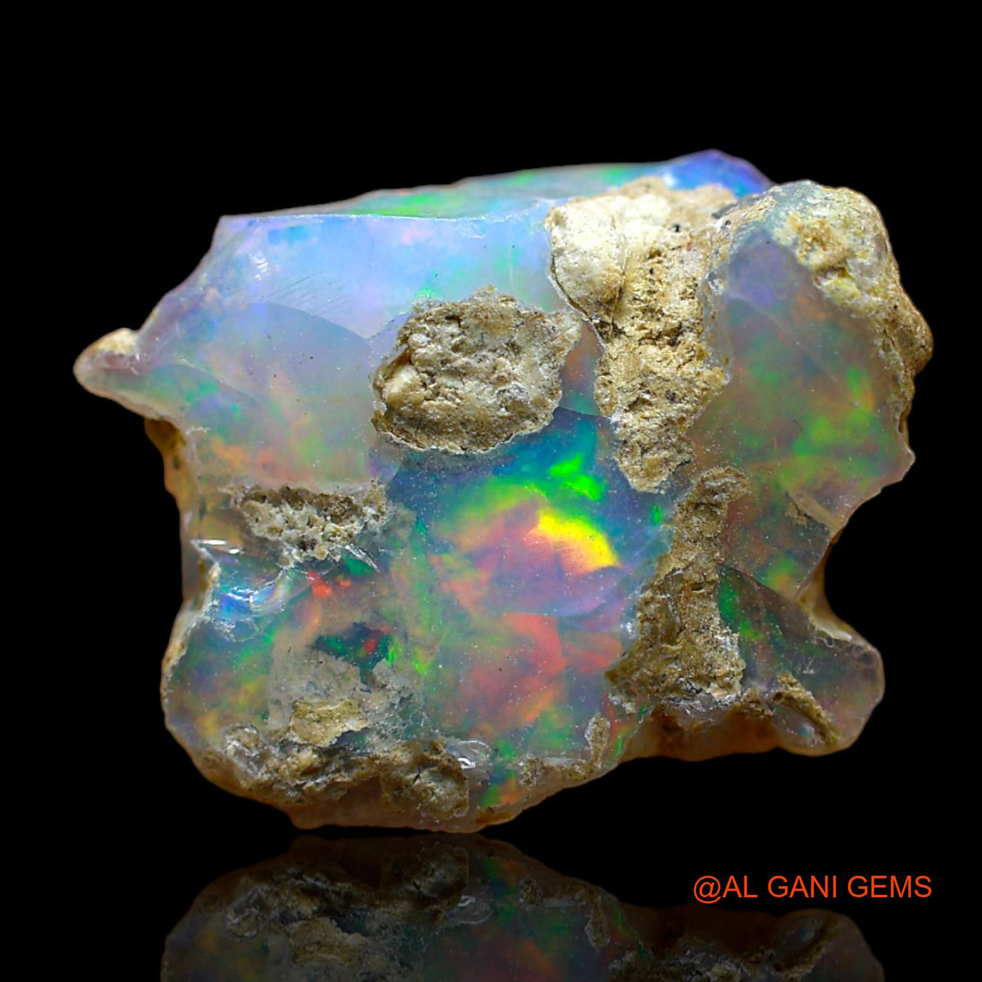 6.00 Cts Natural Ethiopian Fire Opal Loose Gemstone Fancy Rough 16x12x9 mm E-201