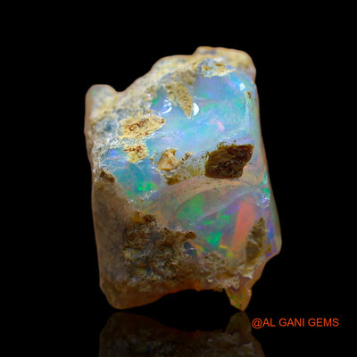 6.00 Cts Natural Ethiopian Fire Opal Loose Gemstone Fancy Rough 16x12x9 mm E-201