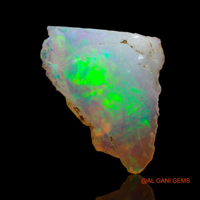 Natural Fire Opal Gemstone 3.00 Cts Loose Fancy Rough From Ethiopia 18x12x5 mm E-202