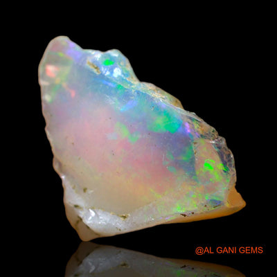Natural Fire Opal Gemstone 3.00 Cts Loose Fancy Rough From Ethiopia 18x12x5 mm E-202