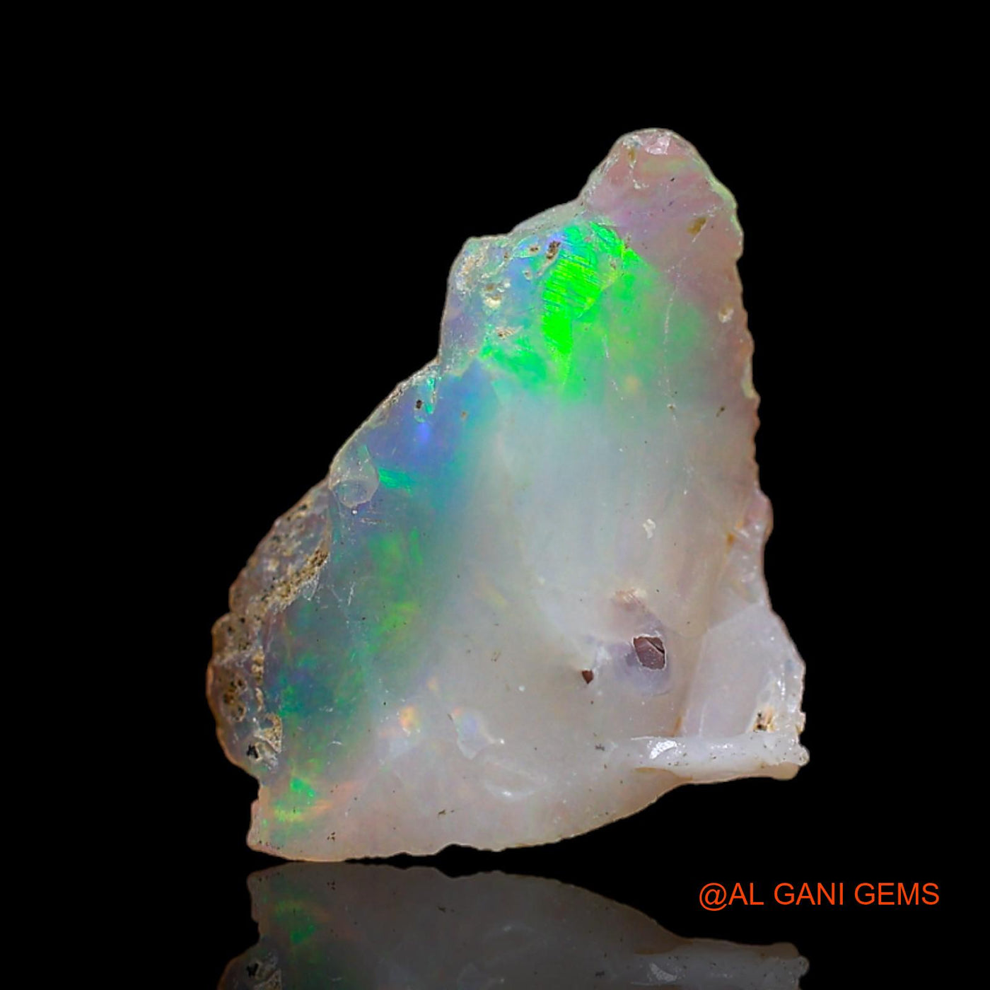 Natural Fire Opal Gemstone 3.00 Cts Loose Fancy Rough From Ethiopia 18x12x5 mm E-202