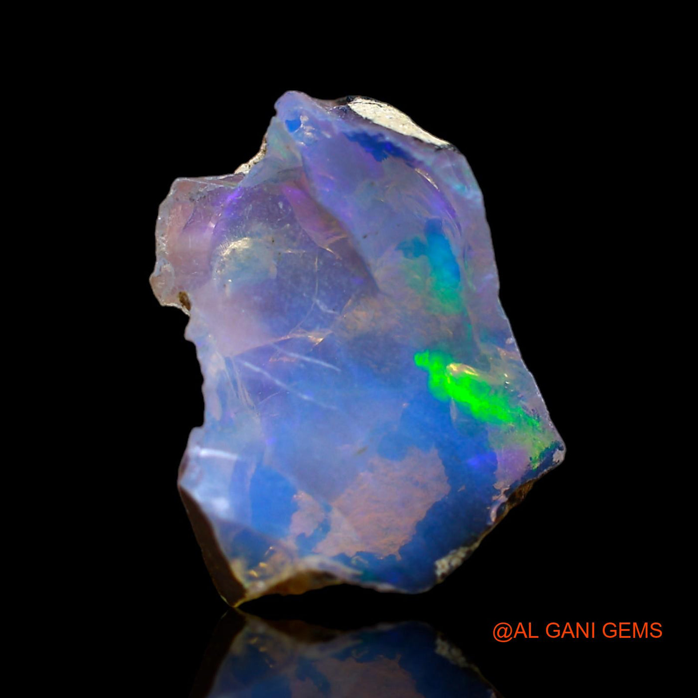 Natural Untreated Fire Opal Loose Gemstone Fancy Rough From Ethiopia 4.00 Cts 16x12x6 mm E-203