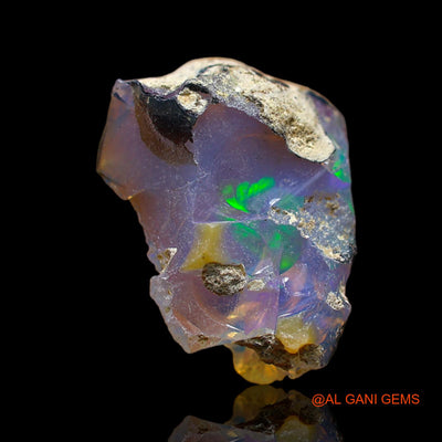 Natural Untreated Fire Opal Loose Gemstone Fancy Rough From Ethiopia 4.00 Cts 16x12x6 mm E-203