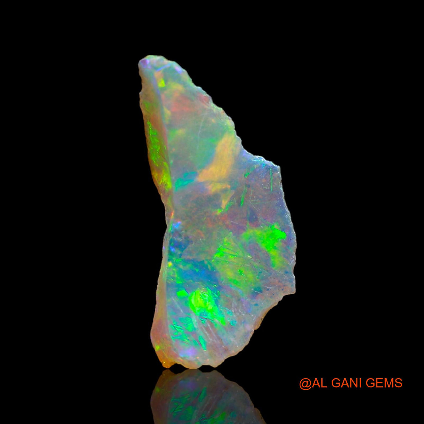 1.00 Cts Unheated Ethiopian Fire Opal Loose Gemstone Fancy Rough Natural 18x8x3 mm E-204