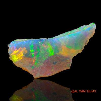 1.00 Cts Unheated Ethiopian Fire Opal Loose Gemstone Fancy Rough Natural 18x8x3 mm E-204