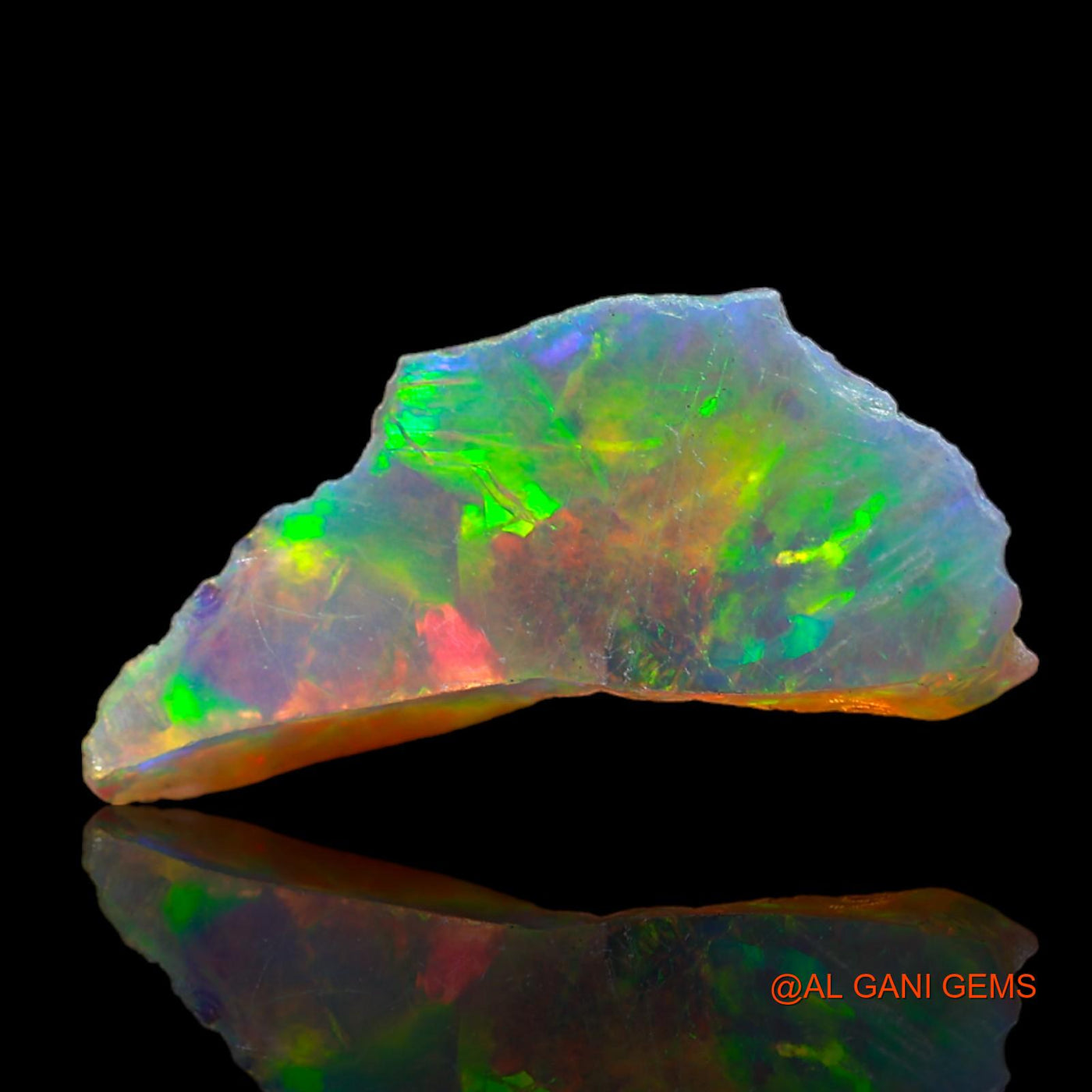 1.00 Cts Unheated Ethiopian Fire Opal Loose Gemstone Fancy Rough Natural 18x8x3 mm E-204